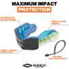 Shock Doctor Mouth Guard Sports, Hockey, Lacrosse, Baseball, Wrestling Moutguard, Gel Max Heavy Duty Protection & Custom Fit, Football Mouth Guard with Strap, Adult & Youth Mouthguard view 2