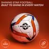 Nivia Shining Star Football, Size 5 (White) view 2