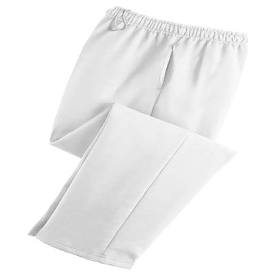 Joe's USA Adult Soft and Cozy Classic Style Open Bottom Sweatpants in 8 Colors | White, Medium