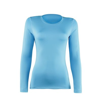 Rhino Womens/Ladies Sports Baselayer Long Sleeve (4 US) (Light Blue)