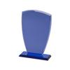 Cobalt Shield Trophy in Blue Transparent view 1