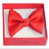 Kids Bow Tie Tuxedo Fashion Red BowTie - Pre Tied Adjustable Children Bow Tie