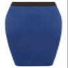 PurpleHanger Women's Bodycon Pencil Tube Wiggle Midi Skirt Royal Blue 8-10 view 1