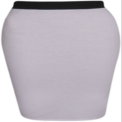 Purple Hanger Women's Bodycon Pencil Tube Wiggle Midi Skirt White 8-10