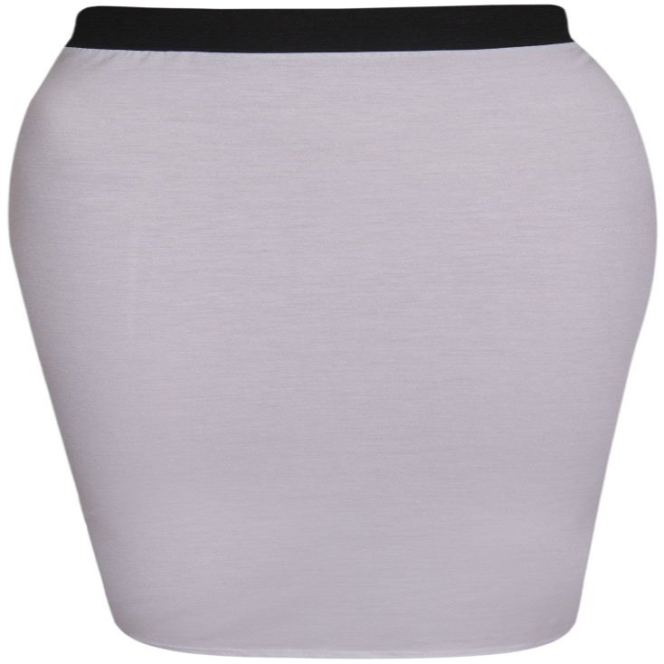 Purple Hanger Women's Bodycon Pencil Tube Wiggle Midi Skirt White 8-10