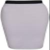 Purple Hanger Women's Bodycon Pencil Tube Wiggle Midi Skirt White 8-10 view 1