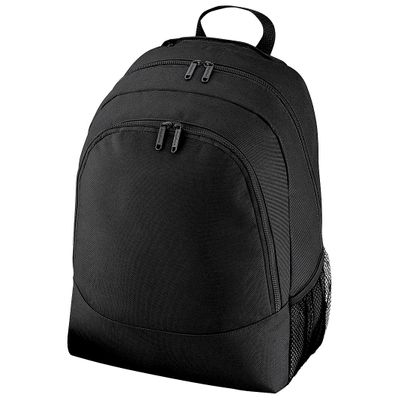BagBase Universal Multipurpose Backpack/Rucksack/Bag (18 Litres) (One Size) (Black)