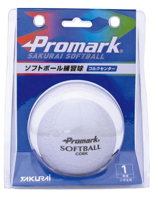 (SAKURAI) Pro Mark SB-801N WH Softball Practice Ball No. 1