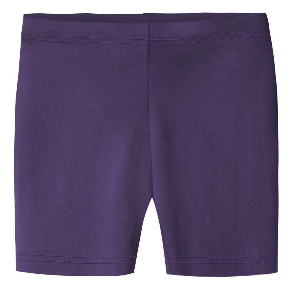 City Threads Made in USA Big Girls Underwear Bike Under Shorts Biker in All Cotton Perfect for SPD and Sensitive Skin Sports Dance School Uniform, Purple 12