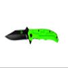 Factory X KB3106 Codename: Clip Point Biohazard Tactical Knife, Green view 1