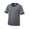 Augusta Sportswear Youth Sleeve Stripe Jersey, Graphite/Navy/White, L