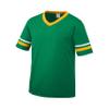 Augusta Sportswear Youth Sleeve Stripe Jersey, Kelly/Gold/White, M