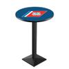 Holland Bar Stool Co. L217-42" Black Wrinkle U.S. Coast Guard Pub Table view 1
