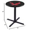 Holland Bar Stool Co. L211-36" Black Wrinkle Eastern Washington Pub Table view 2