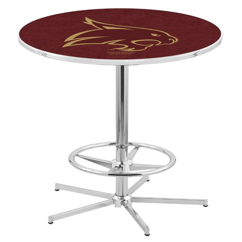 Holland Bar Stool Co. L216-42" Chrome Texas State Pub Table