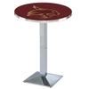 Holland Bar Stool Co. L217-36" Chrome Texas State Pub Table view 1
