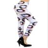 Women's Abstract and Animal Printed Leggings (One Size, Oval) view 1