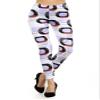 Women's Abstract and Animal Printed Leggings (One Size, Oval) view 2