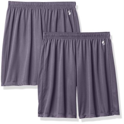 Soffe Boy's Interlock Short 2 Pack, Gunmetal, X-Small