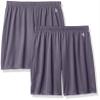 Soffe Boy's Interlock Short 2 Pack, Gunmetal, X-Small view 1