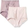 Bali Womens Shapewear Double Support Light Control Brief with Lace Fajas 2-Pack DFX372 view 1