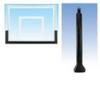 First Team Basketball Padding Package with 60in Backboard Pad and Pole and Gusset Padding for 4in or 5in Crank Adjust Poles Color: Forest Green view 1