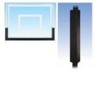 First Team Basketball Padding Package with 72in Backboard Pad and Pole Pad for 6in Square Poles Color: Gray