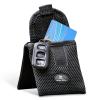 Running Buddy Mini Magnetic Belt Bag - Magnetic Quick-Attach Workout Belt - Water-Resistant Waist Bag - 3.75 x 4 in, Black view 1
