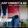 Running Buddy Mini Magnetic Belt Bag - Magnetic Quick-Attach Workout Belt - Water-Resistant Waist Bag - 3.75 x 4 in, Black view 2