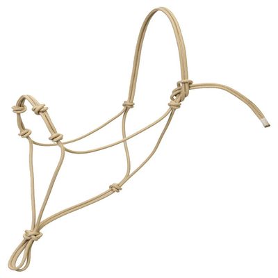 Weaver Leather Silvertip Four Knot Rope Halter, Tan, Small