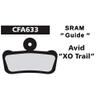 EBC CFA633R Avid XO Trail 2013 Disc Brake Pad, Red  Organic (Soft) view 3