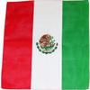 Novelty Bandanas 100% Cotton, Head Wrap 22" x 22" (MAXICAN FLAG, 22 X 22 in) view 1
