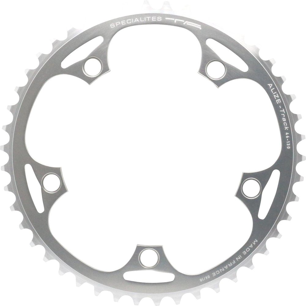 Spcialits TA Aliz Track 130pcd Chainring, 44t, Silver