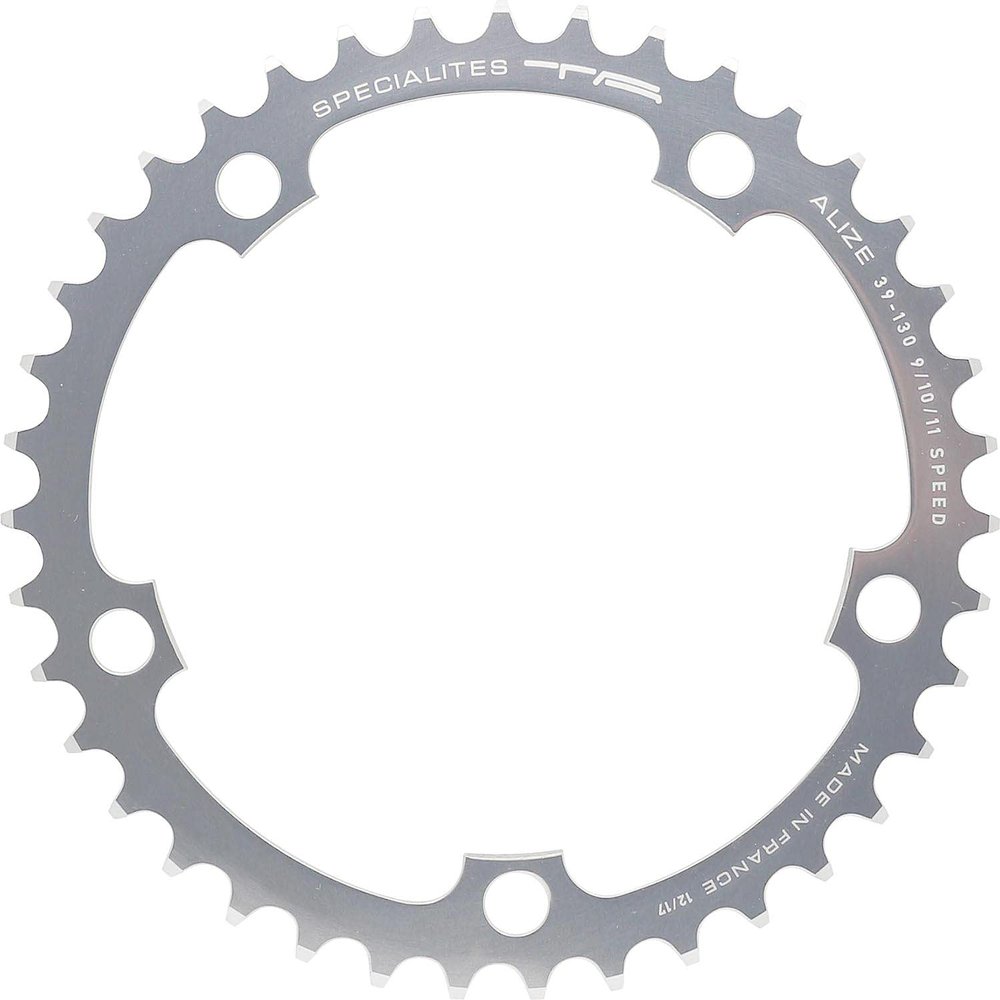 Spcialits TA Alize 130 PCD, 9/10 Speed Chainring, Silver, 46T Inner