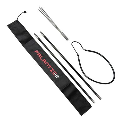 Scuba Choice Carbon Fiber 5' Travel Spearfishing Two-Piece Pole Spear 3 Prong Barb Paralyzer and Bag