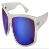 Edge I-Wear Clear Sports Sunglasses with Color Mirrored Lens 540708CL-REV-1 (M Clear/Blue REV) view 1