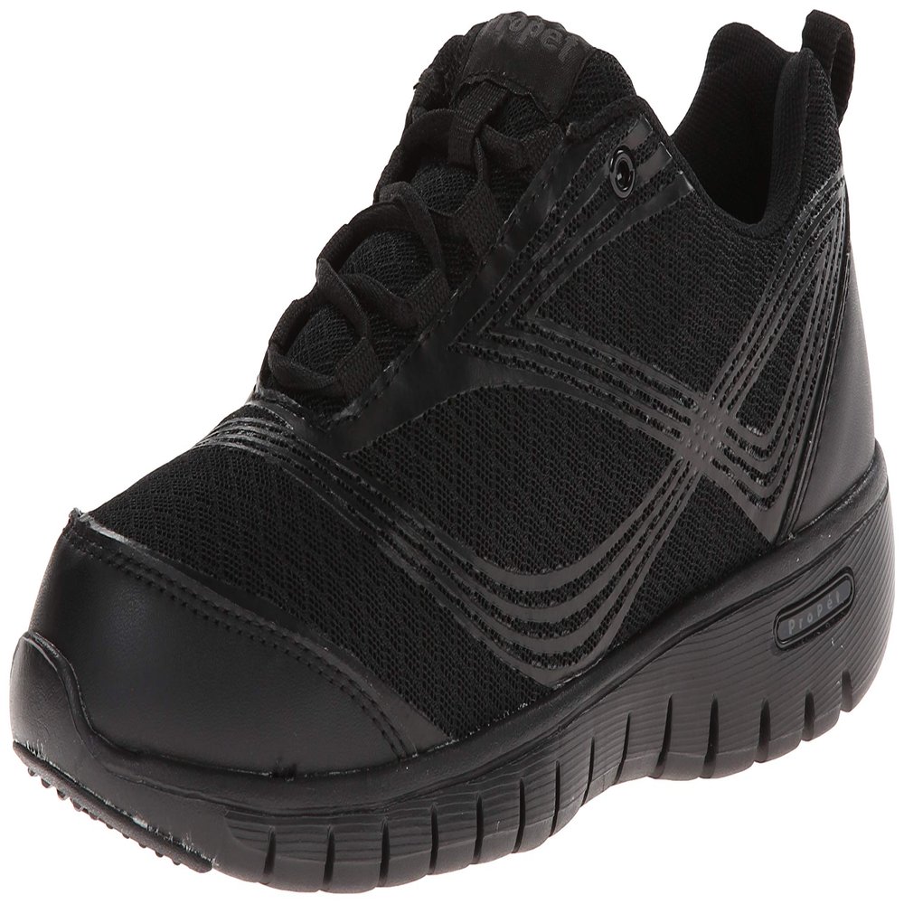 Propt Women's TravelLite Walking Shoe,Black,6 M US