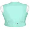 Vesuvio Napoli Men's Dress Vest & NeckTie Solid AQUA GREEN Color Neck Tie Set sz 3XL view 2