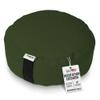 Bean Products Zafu Meditation Pillows for Sitting on Floor, Yoga Cushion, Cotton/Buckwheat Fill Yoga Pillow, Zafu Meditation Cushion, Zen Kneeling Prayer Pad- Made in USA - 14" Round - Earth view 1