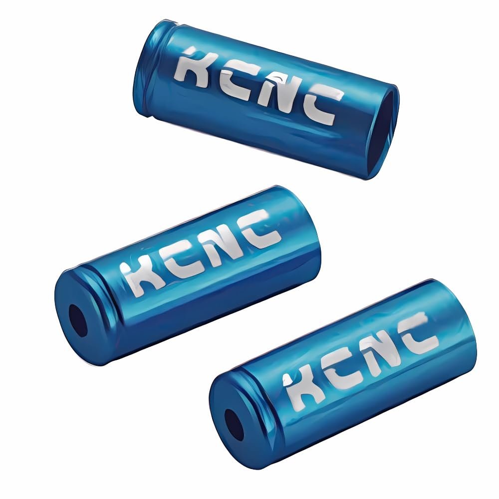 KCNC 220604 Bicycle Cable Housing End Caps 10 PCS 4MM Blue