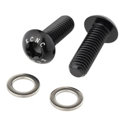 KCNC Bicycle Aluminum Bottle Cage Torx Screw Bottle Cage Bolts 2PCS Black