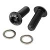 KCNC Bicycle Aluminum Bottle Cage Torx Screw Bottle Cage Bolts 2PCS Black view 1