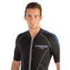 Cressi Lido 2 mm Man Short Sleeves Short Wetsuits, Black/Blue, 3XL view 4