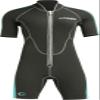 Cressi Lido 2 mm Lady Short Sleeves Short Wetsuits, Black/Aquamarine, XL view 4
