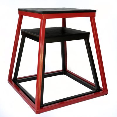 Ader 18" Black, 24" Red Plyo Boxes (Black + Red)