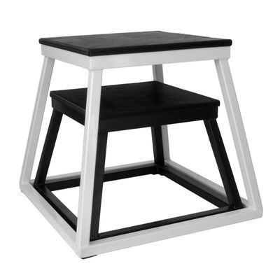 Ader 12", 18" Plyo Boxes (Black + White)