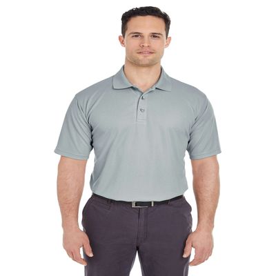 8210 UltraClub Men's Cool & Dry Mesh Piqu Polo - Silver - Small