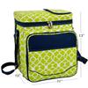 Picnic at Ascot Original Insulated Picnic Basket/Cooler Equipped with Service for 2- Designed, Assembled & Quality Approved in the USA view 2