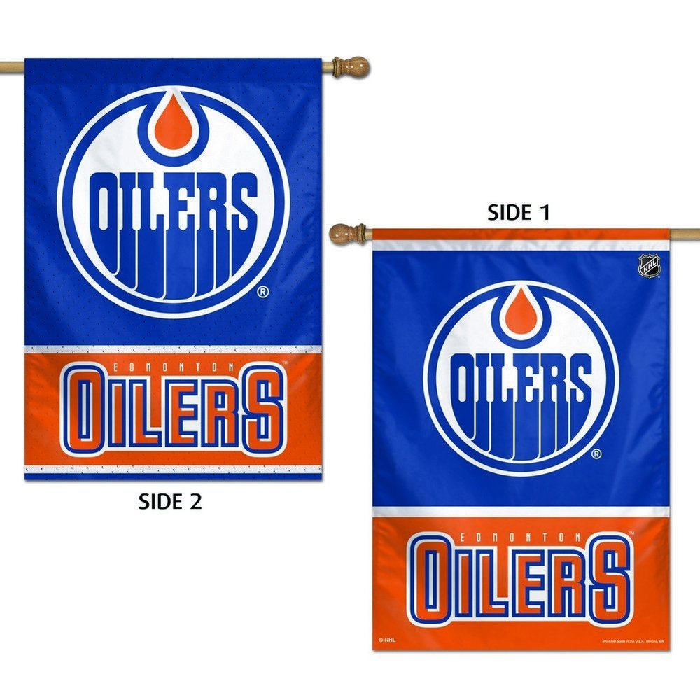 WinCraft NHL Edmonton Oilers 2 Sided Vertical Flag, 28 x 40