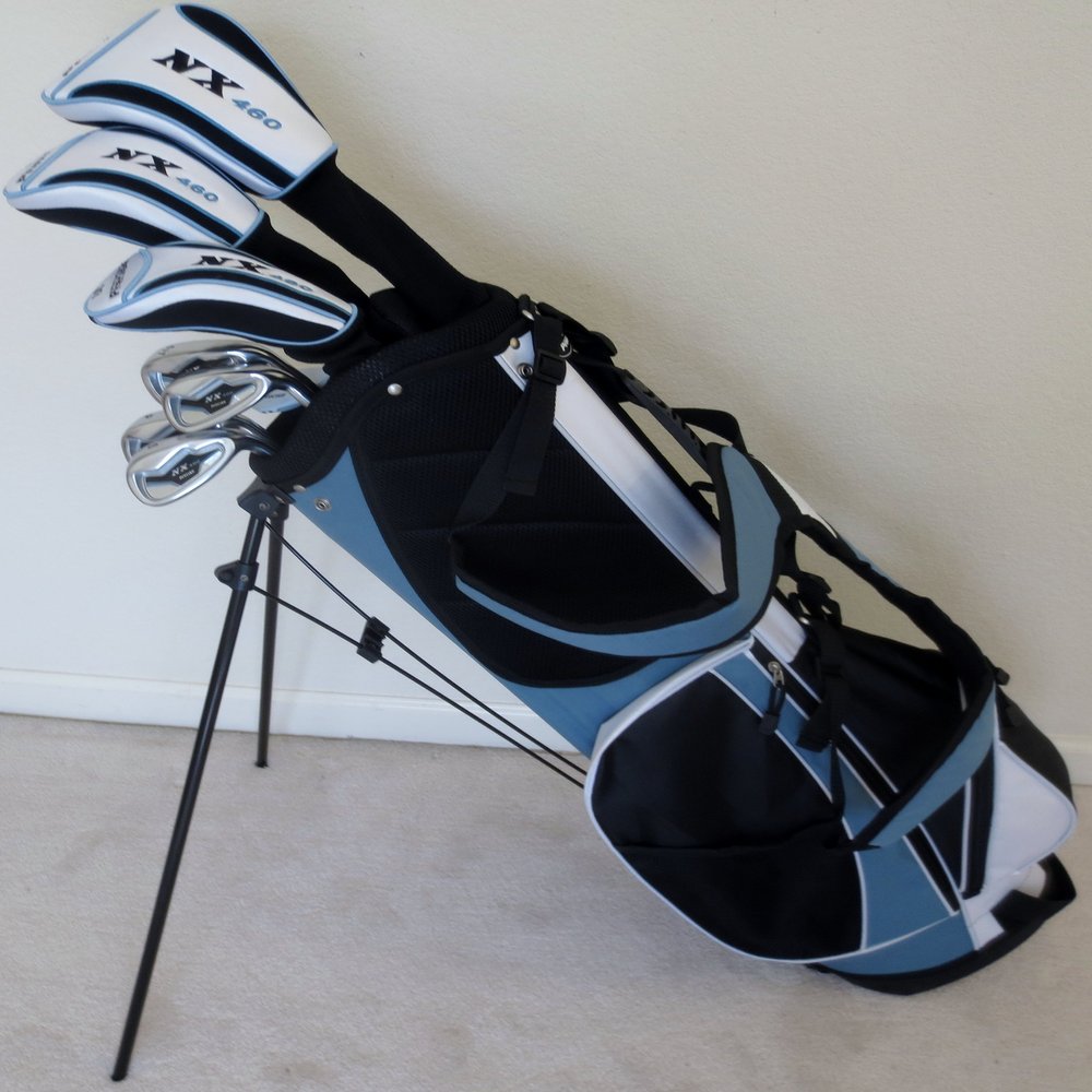Ladies Golf Set Complete Driver, Fairway Wood, Irons, Sand Wedge, Putter, Clubs Stand Bag